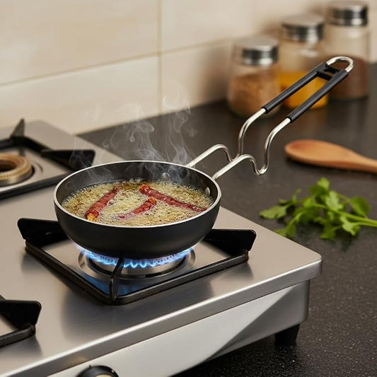 Essential Iron Tadka Pan with Steel Handle
