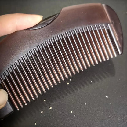 Dandruff comb ergonomic handle grip
